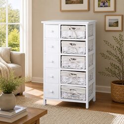 Efficient White Storage Cabinet for Immediate Use
