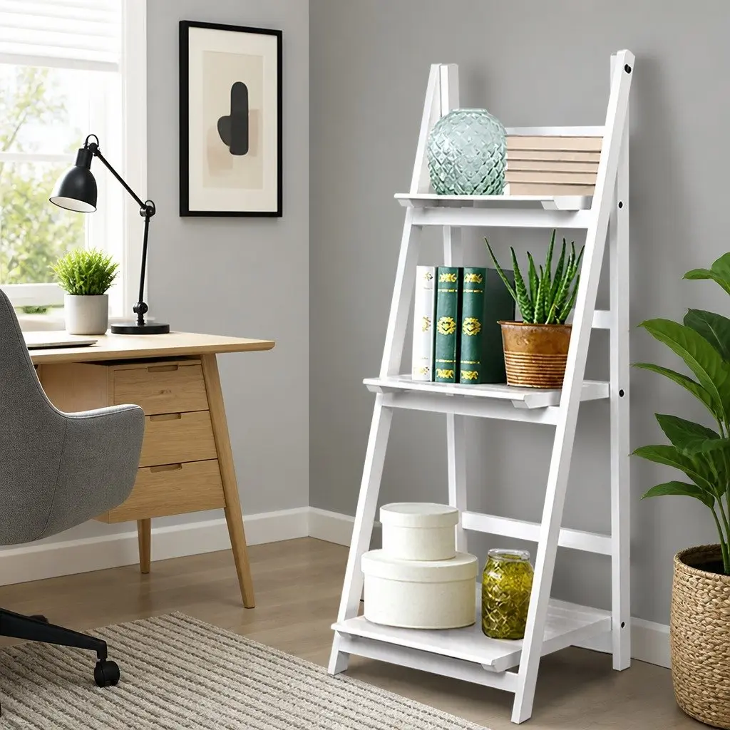 3-Tier Ladder Shelf for Smart Storage