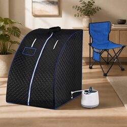 Portable Steam Sauna Tent 1000W 2L Steamer Pot Home SPA Personal Relaxation