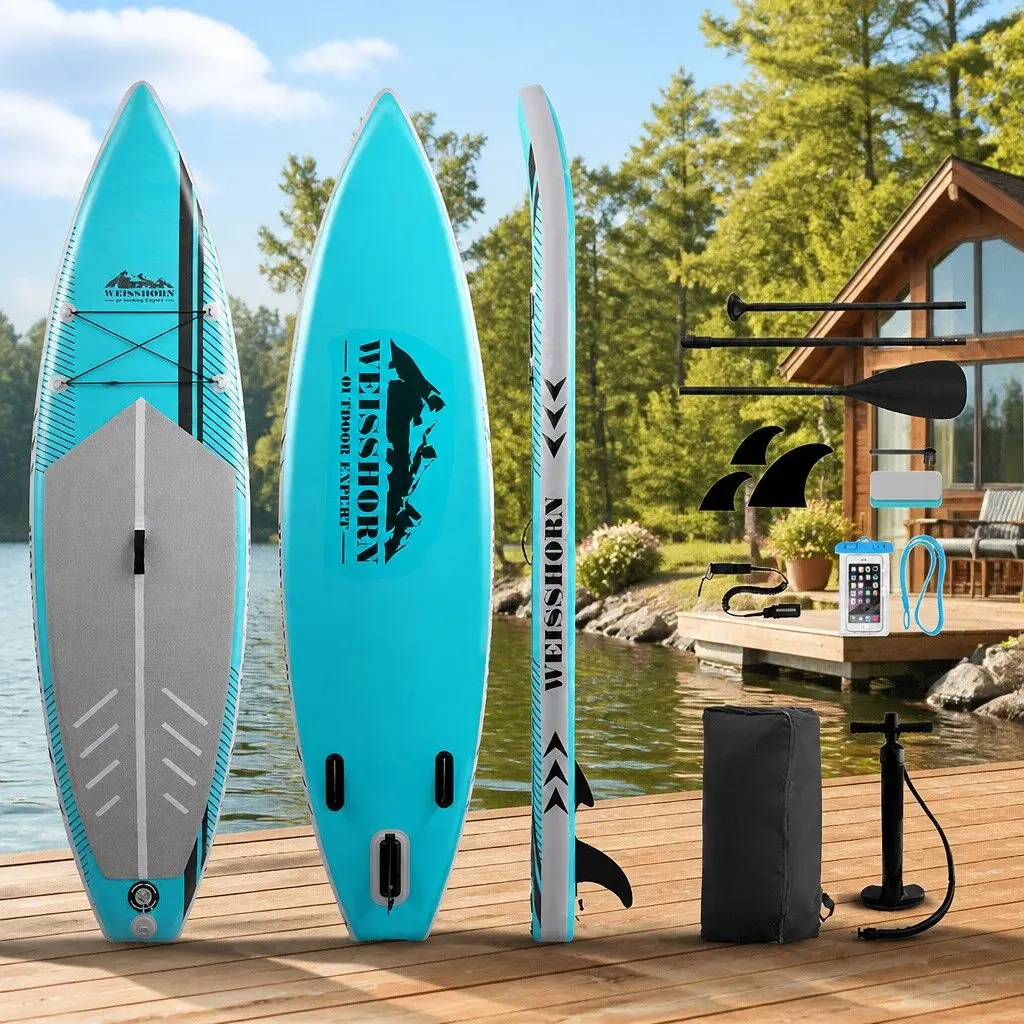 Inflatable Stand Up Paddle Board 10.5ft SUP Surfboard Paddleboard Green