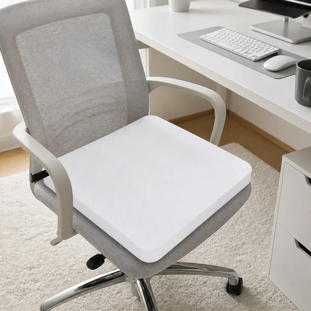 Chair Mat Clear PVC 135cm x 114cm Anti-Scratch Floor Protection for Office Use