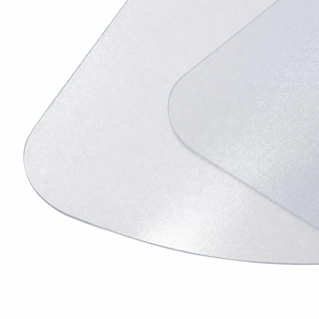 Chair Mat Clear PVC 135cm x 114cm Anti-Scratch Floor Protection for Office Use