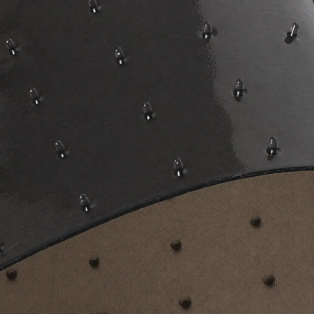 Chair Mat Black 135cm x 114cm PVC Gripper Backing for Carpeted Surfaces