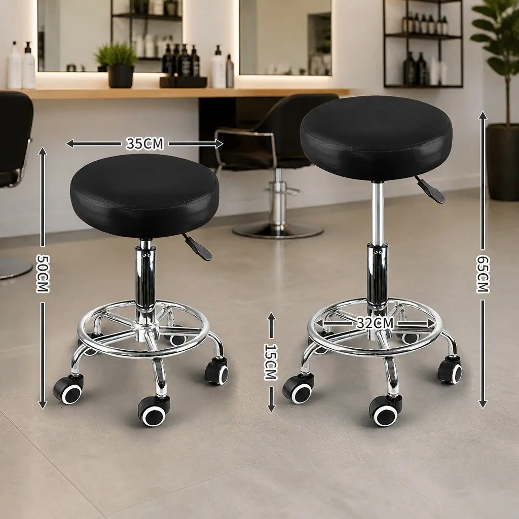 Swivel Bar Stools Teal Height Adjustable Chrome Footrest PU 4 Piece