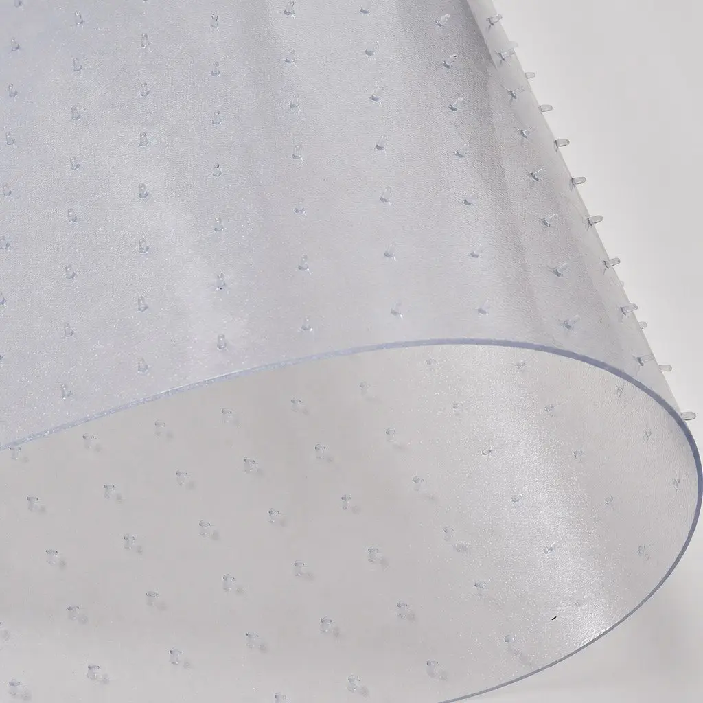 Chair Mat White 135cm x 114cm Gripper Backing for Carpet Floor Protection