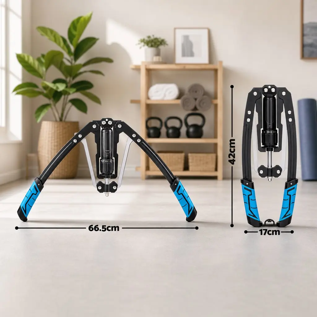 Hydraulic Arm Exerciser Chest Trainer 10-200kg Adjustable Resistance Push Pull