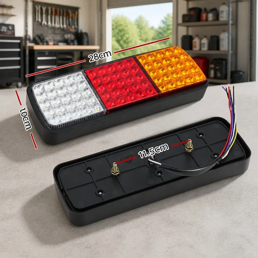 LED Tail Lights Pair 75 Stop Reverse Indicator 12V Ute Trailer Caravan Truck