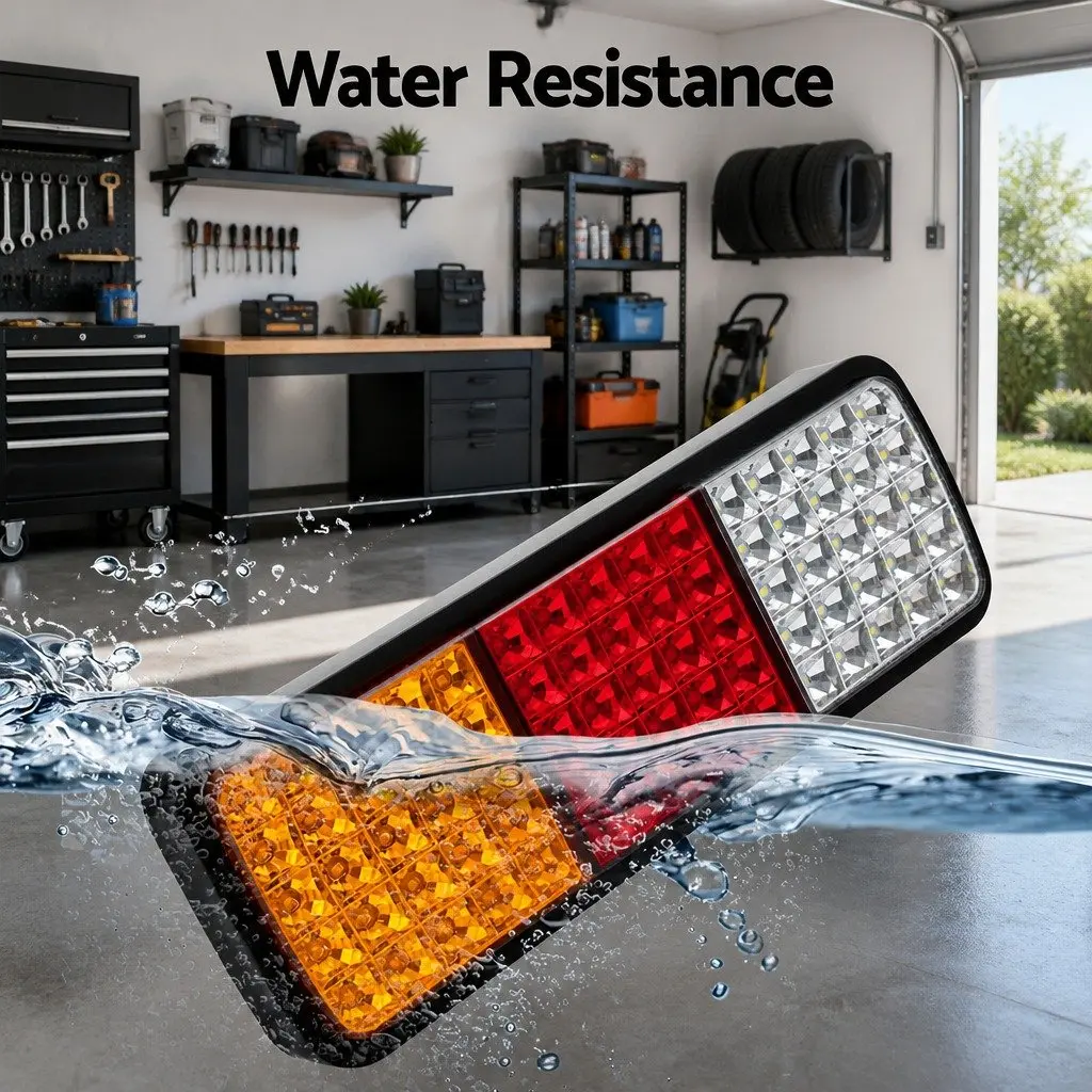 LED Tail Lights Pair 75 Stop Reverse Indicator 12V Ute Trailer Caravan Truck