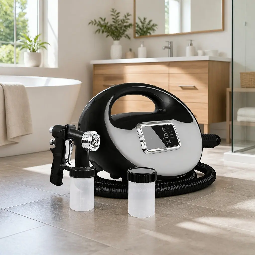 Spray Tan Machine Black 700W HVLP Professional Home Tanning Equipment