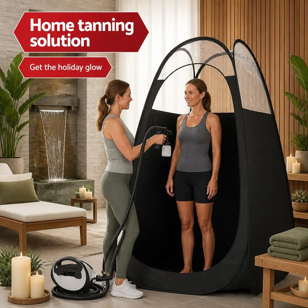 HVLP Spray Tan Machine with Tent Setup
