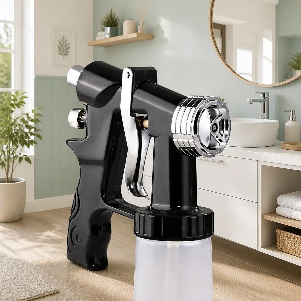 Spray Tan Machine Black HVLP Home Spray Tanning Equipment with Adjustable Spray Patterns and Continuous Warm Air