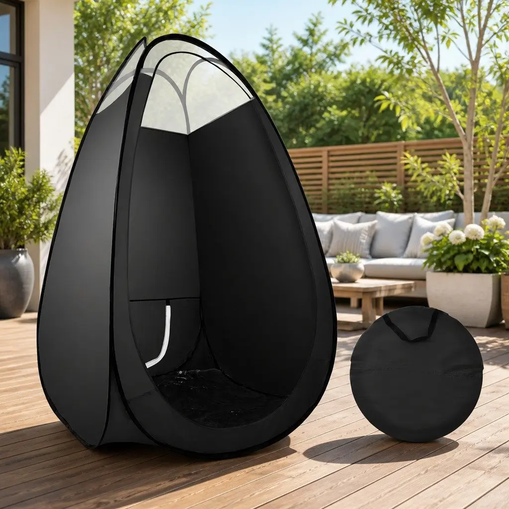 Spray Tanning Tent Black Portable Self-Erecting Professional Size