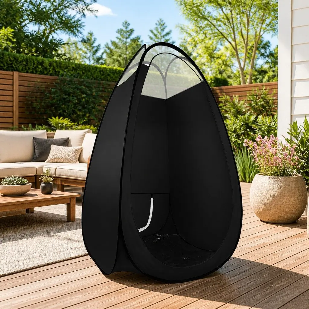 Spray Tanning Tent Black Portable Self-Erecting Professional Size