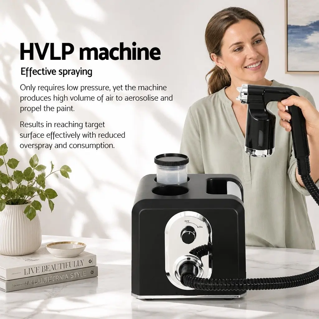 Spray Tanning Equipment Black 500W HVLP Spray Gun with Adjustable Patterns and Heat Function Self-Erecting Pop-Up Tent