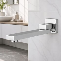 Concise Chrome Wall Bath Spout Mixer Tap