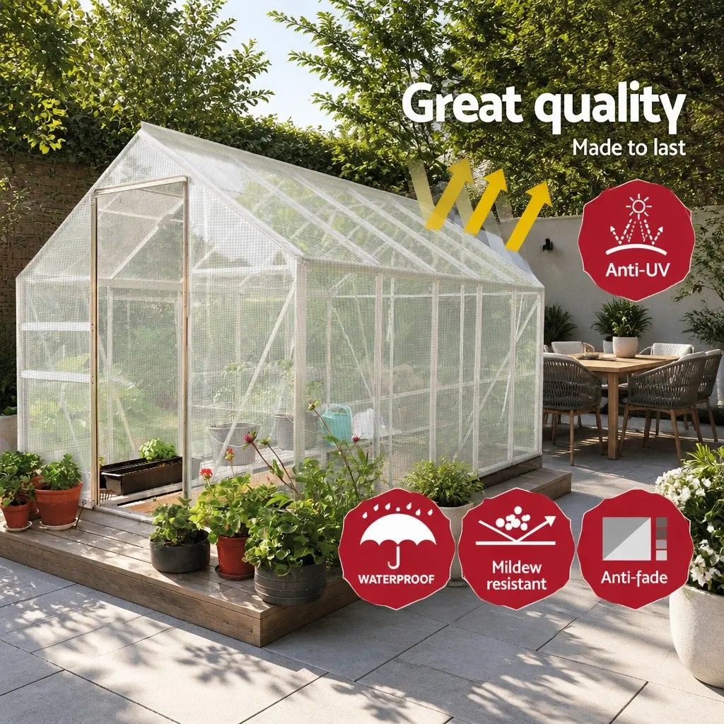 Poly Tarp Clear 2x3m Waterproof Heavy Duty UV Resistant