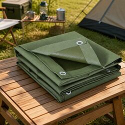 Heavy Duty Tarp 3x4m Camping Canvas Waterproof UV Resistant Outdoor Cover
