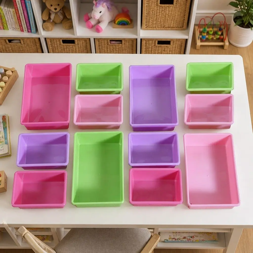 Kids Toy Box Organizer 12 Bins Bookshelf Storage Cube Shelves Children's Room