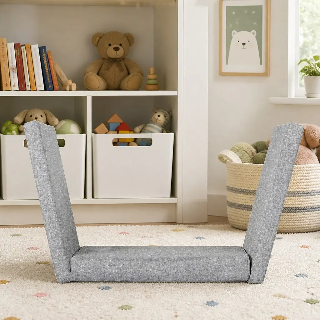 Kids Toy Box Storage Bookcase Shelf Organiser White 98cm L x 30cm W x 61cm H Functions as Seat