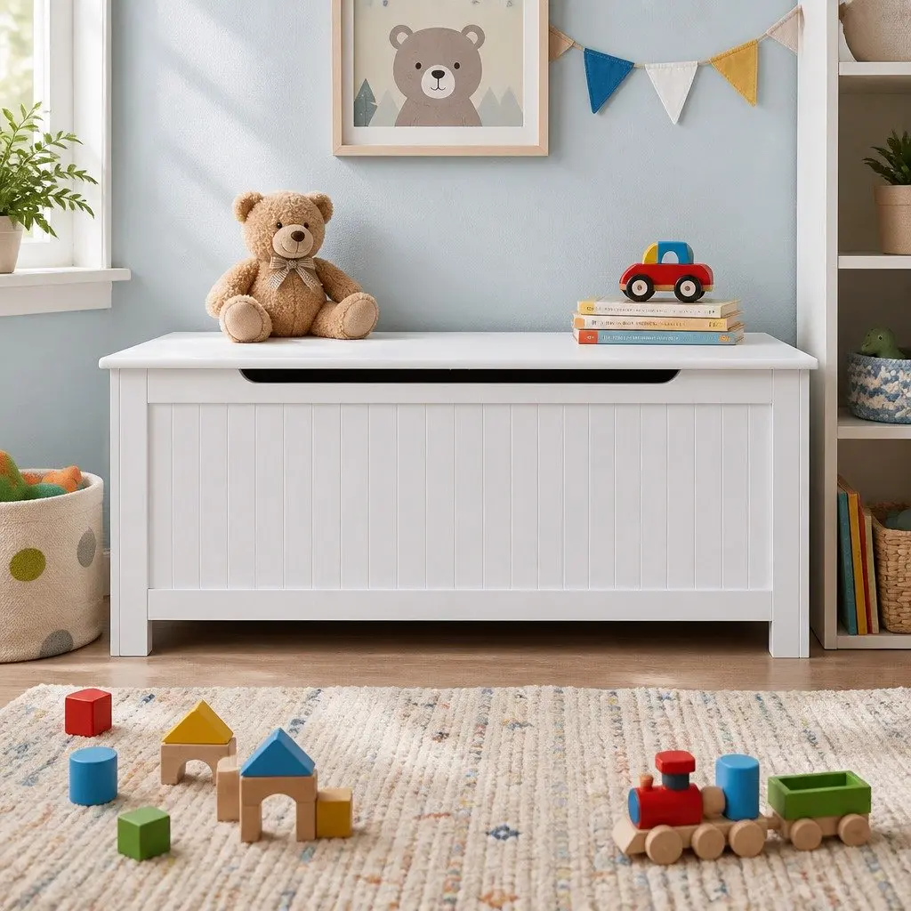 Kids Toy Box with Soft-Close Feature