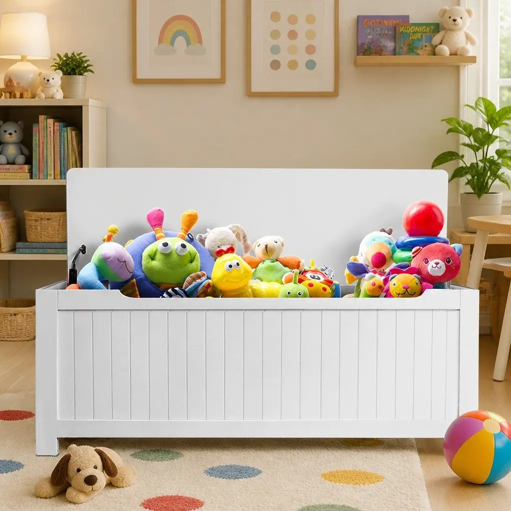 Kids Toy Box with Soft-Close Feature