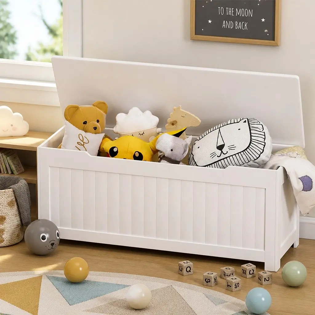 Kids Toy Box with Soft-Close Feature