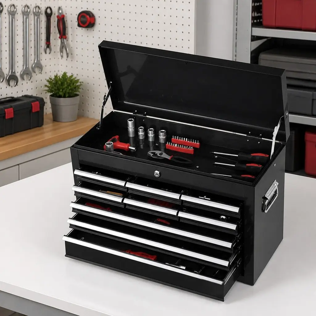 Tool Chest Trolley with 12 Drawers, Easy to Use