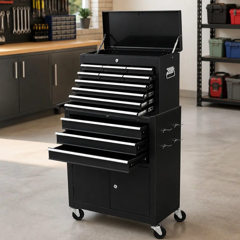 Tool Box Chest with 13 Drawers for Easy Access