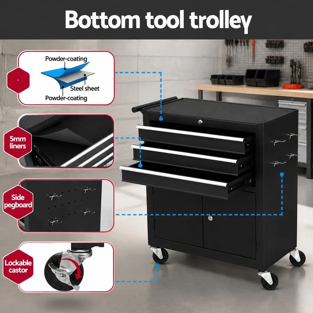 Tool Box Chest with 13 Drawers for Easy Access