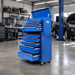 Compact 14 Drawer Tool Storage Trolley for Easy Access