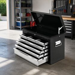 9 Drawer Tool Box Cabinet Chest Storage Organiser Garage Workshop Toolbox