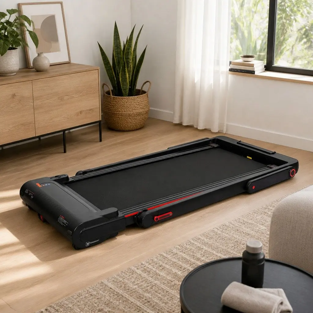 Walking Pad Treadmill Black 2 In 1 Manual Incline LED Display Home Gym Machine