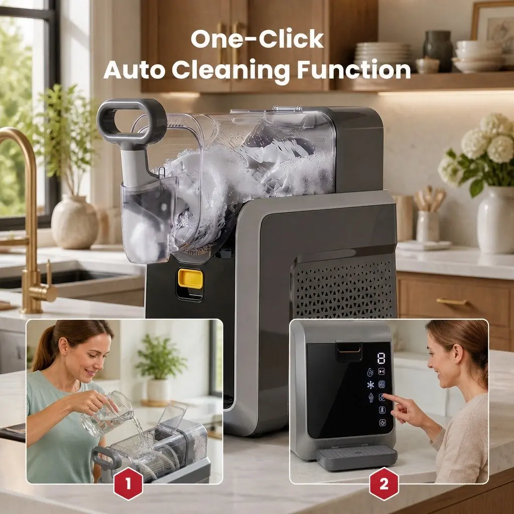 Slushie Machine Grey 2L Touchscreen 3-in-1 Frozen Drink Maker