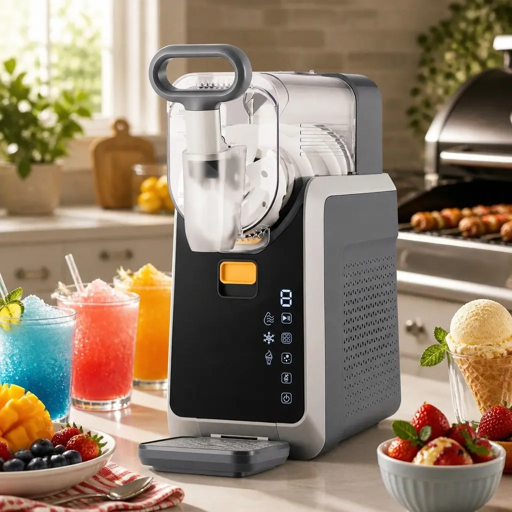 Slushie Machine Grey 2L Touchscreen 3-in-1 Frozen Drink Maker