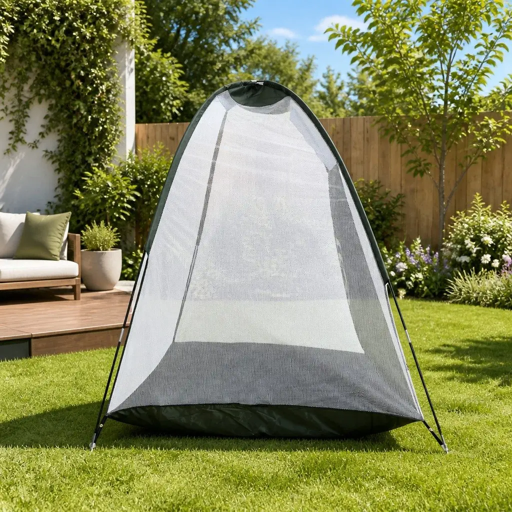 Golf Practice Net Dark Green Portable Lightweight Indoor Outdoor Training Aid