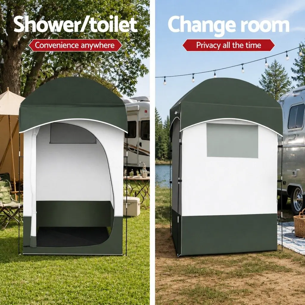 Portable Toilet Shower Tent Camping Set 20L Privacy Changing Room Outdoor Loo