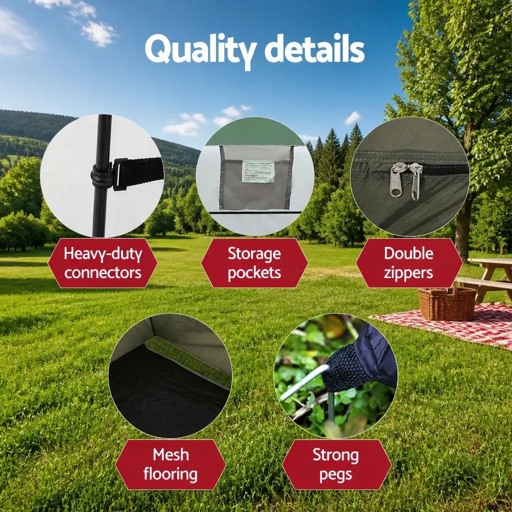 Portable Toilet Shower Tent Camping Set 20L Privacy Changing Room Outdoor Loo