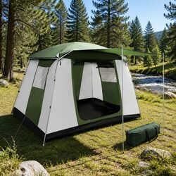 Compact and Durable 6-Person Camping Tent