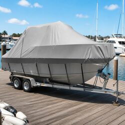 Compact Grey Boat Cover for 19-21ft Water Crafts