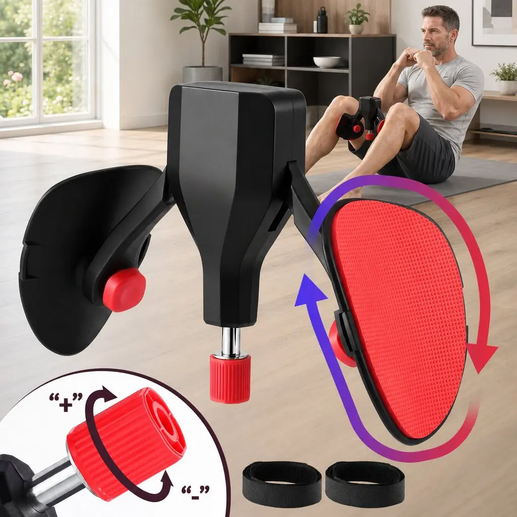 Pelvic Floor Trainer Black Red Adjustable 35kg Resistance Core Strength Equipment