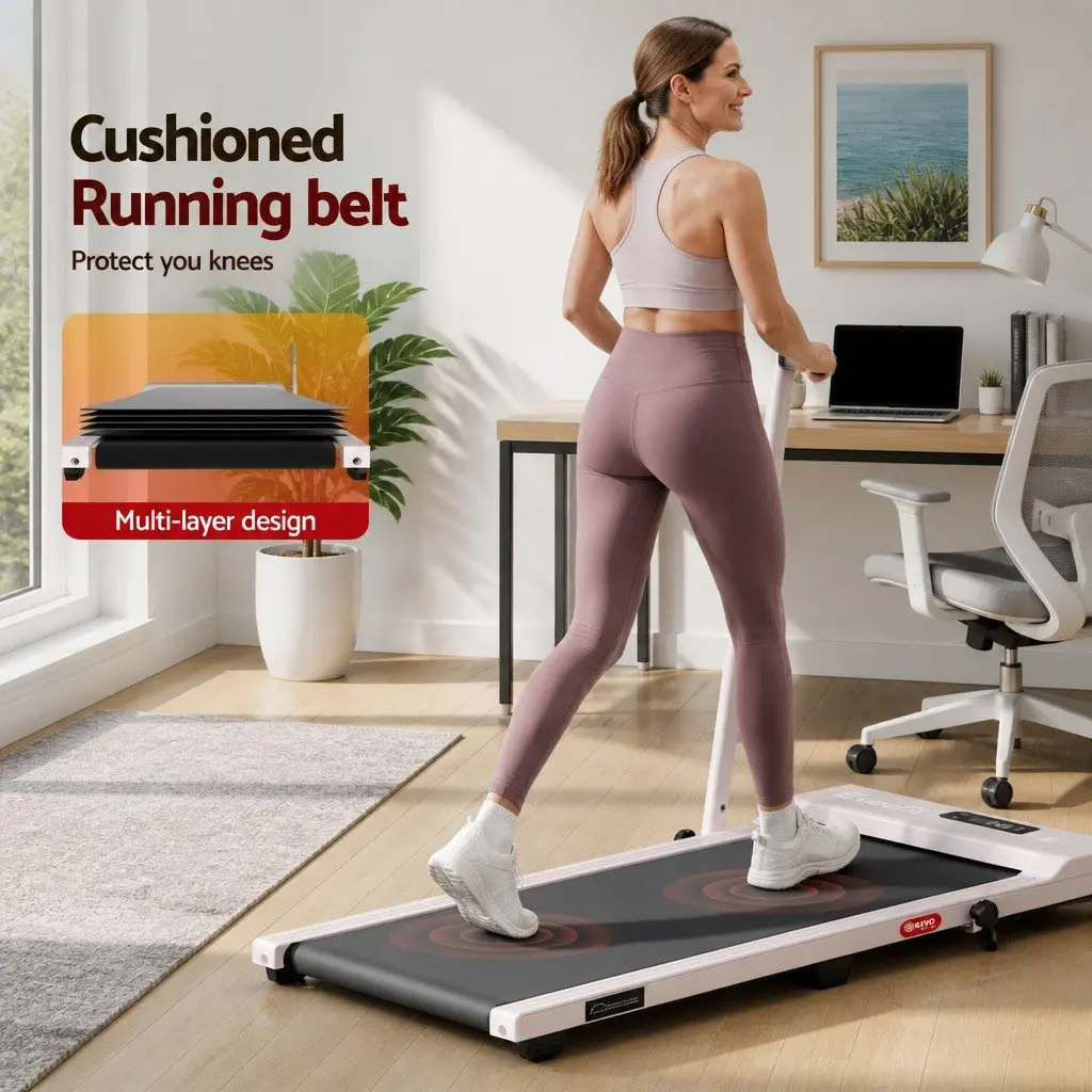 Walking Pad Treadmill Pink 90 x 38 cm 3-in-1 Foldable Under Desk Home Gym with 12% Incline