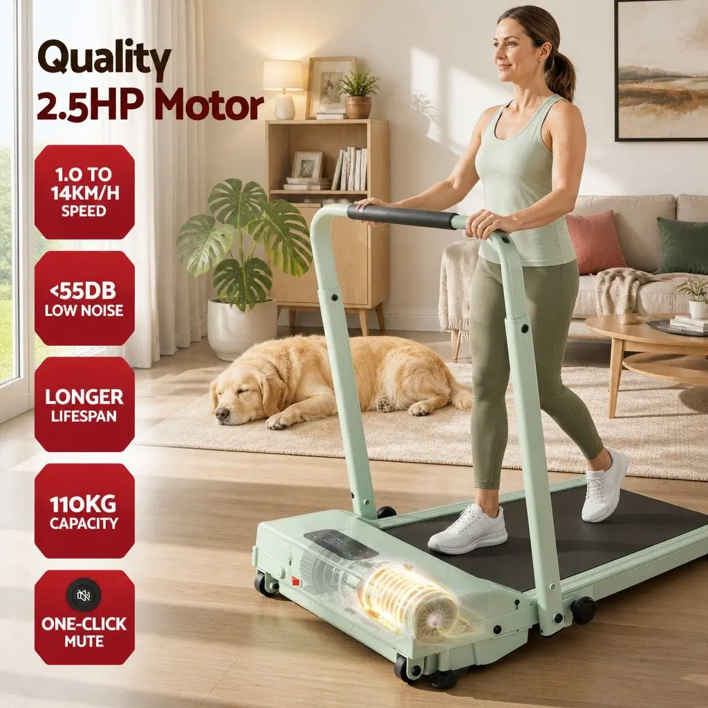 Walking Pad Treadmill 3-in-1 Foldable Under Desk Home Gym Machine 12% Incline