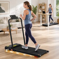 Compact Electric Walking Pad Treadmill 380mm Black