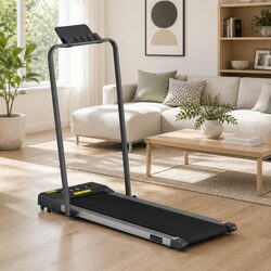 Electric Walking Pad Treadmill Foldable Under Desk Home Gym Fitness Machine Grey