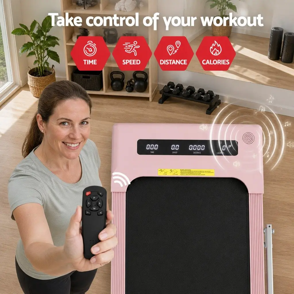 Electric Walking Pad Treadmill Foldable Under Desk Home Fitness Machine 380mm