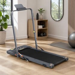 Compact 2 in 1 Electric Walking Pad Under Desk Treadmill