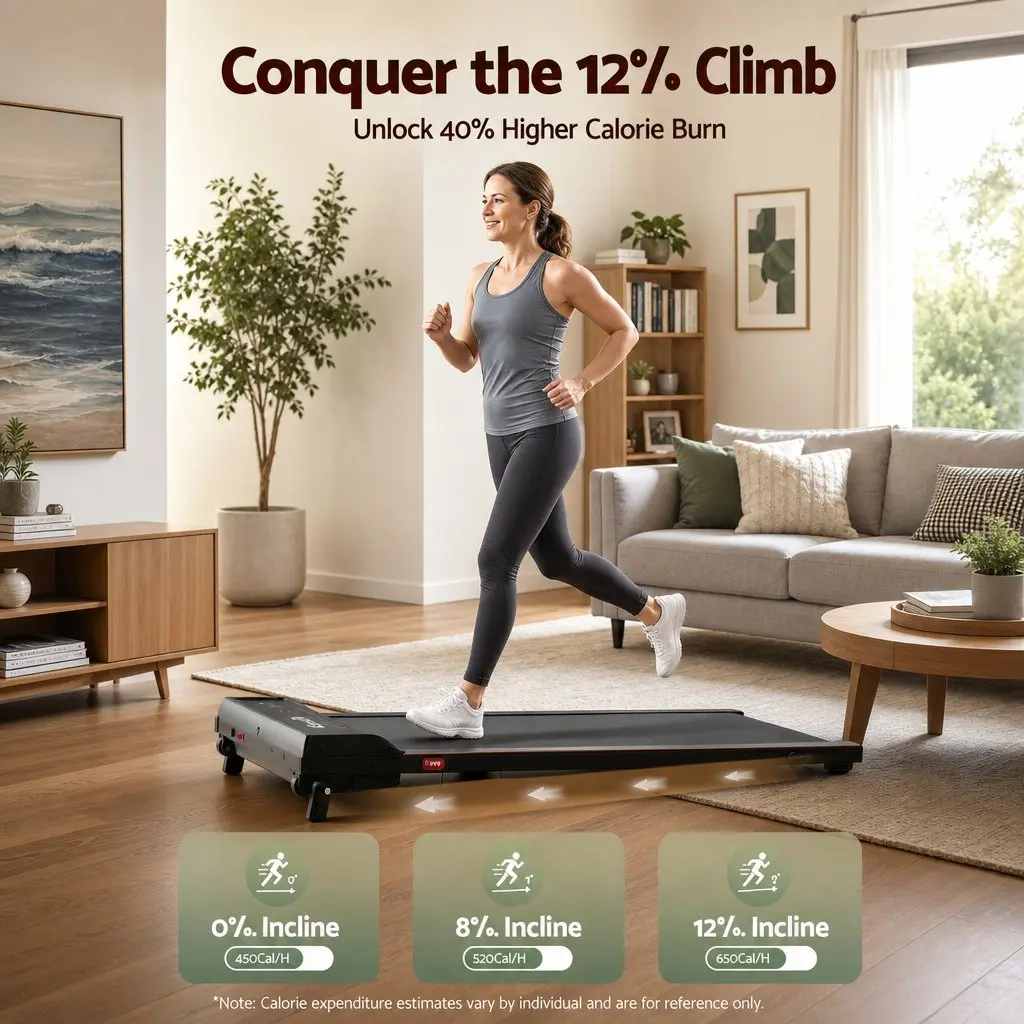 3 in 1 Walking Pad Treadmill with Adjustable Incline