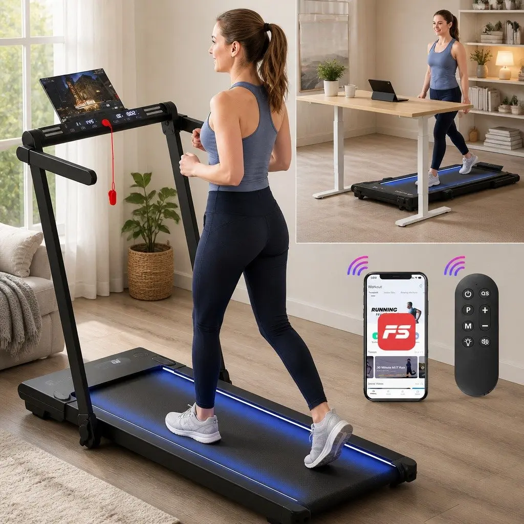 3-in-1 Walking Pad Treadmill with Easy Storage