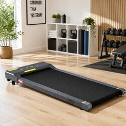 Electric Walking Pad Treadmill 2 in 1 Under Desk Home Gym Fitness Machine Grey