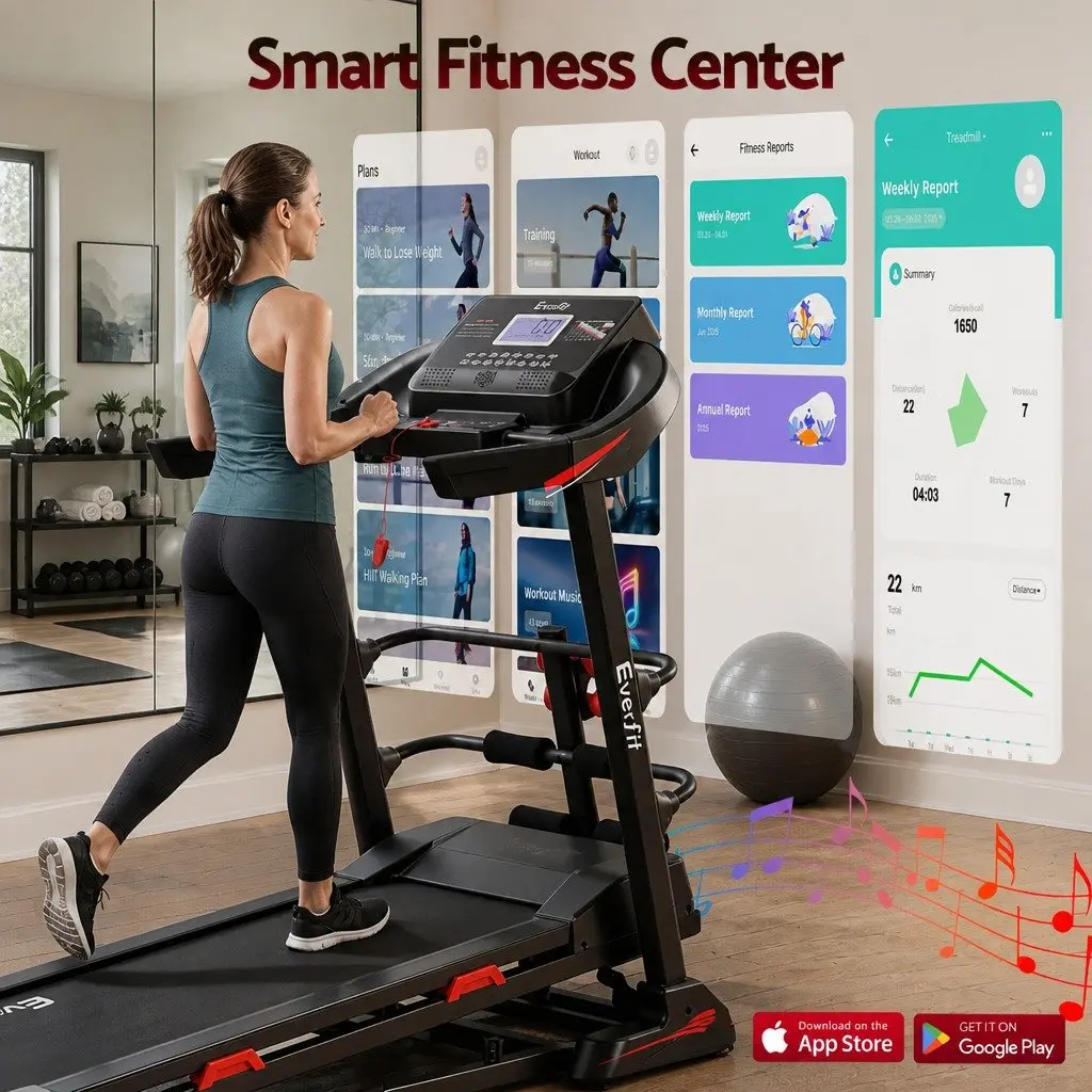 Electric Treadmill Black Home Gym Fitness Machine with Sit-Up Bar Automatic Incline Heart Rate Monitor